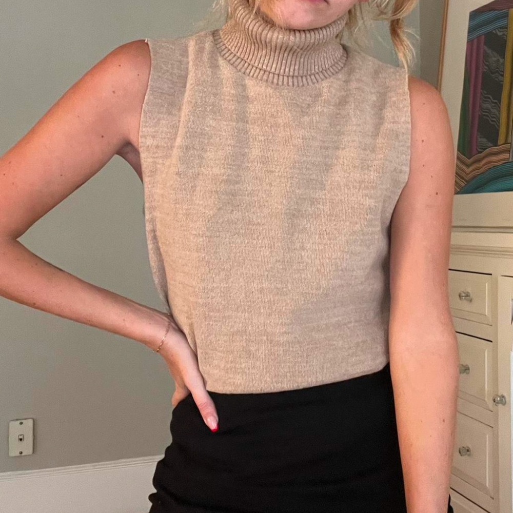 Zara sleeveless turtleneck